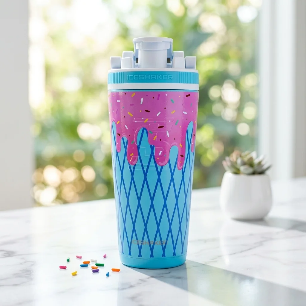 Custom painted colorful drip tumbler