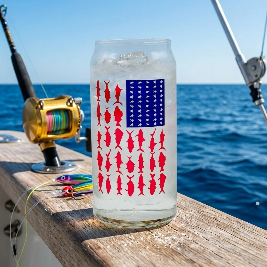 Columbia PFG tumbler on fishing boat